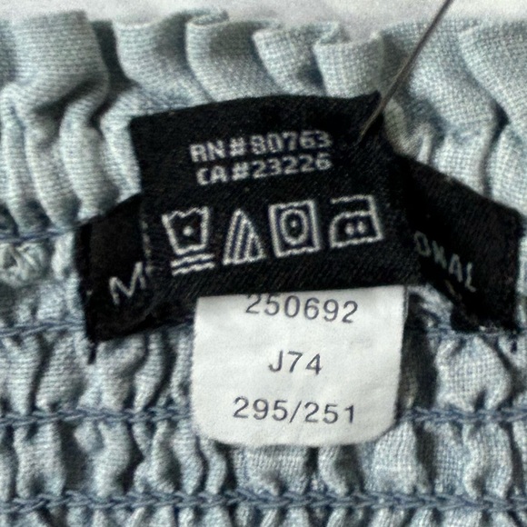 Fairycore Romantic Chambray Tiered Off-Shoulder Sundress. Size Small. - Picture 11 of 11